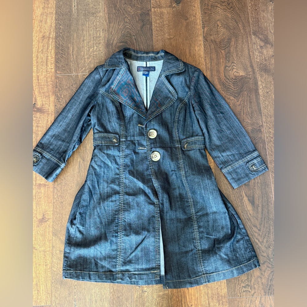 Baccini Women’s Denim Jean Jacket Size Small